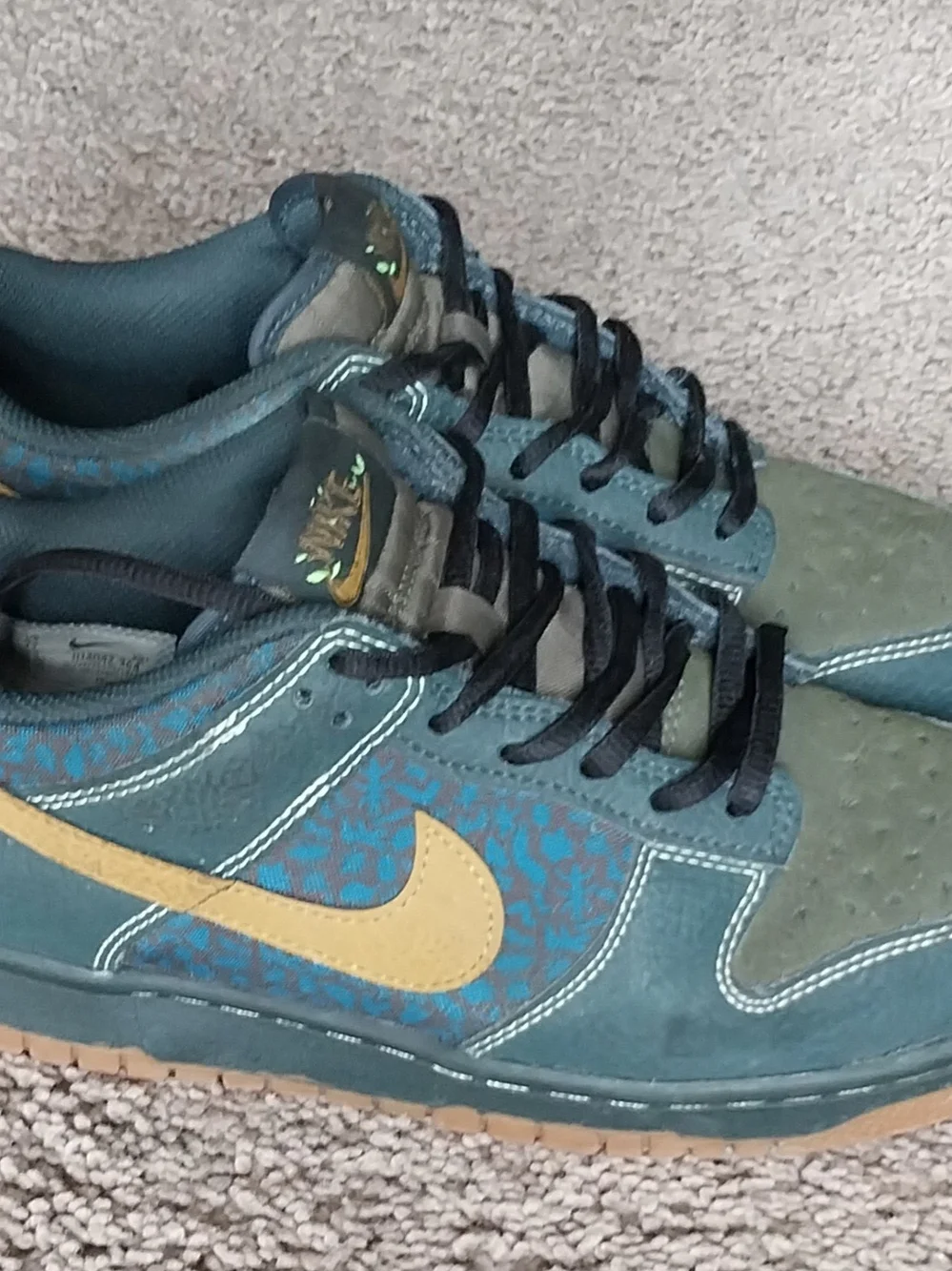 Nike Dunk Low Seaweed Ochre Khaki GS 7Y Womens 8.5